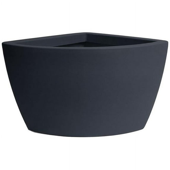 Algreen 35 gal Hampton Contemporary Charcoal Corner Planter