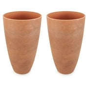 Algreen Acerra 43729 Recycled Resin Planter - Weatherproof - 2 Pack