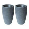 thumbnail image 1 of Algreen 87301 Athena 20.5 x 12.6 Self Watering Planter, Charcoalstone (2 Pack), 1 of 3