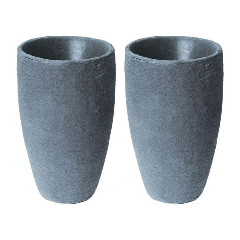 Algreen Athena Planter, 20-Inch Height by 12.6-In., Self-Watering Planter, Charcoalstone Algreen Athena Planter, 20-Inch Height by 12.6-In., Self-Watering Planter, Charcoalstone