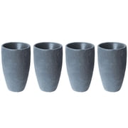 Algreen 87301 Athena 20.5 x 12.6 Self Watering Planter, Charcoalstone 4 Pack