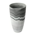 thumbnail image 1 of Algreen Acerra 12x20" Curved Yard & Patio Vase Garden Planter, Marble Print, 1 of 3