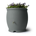 thumbnail image 1 of Algreen Barcelona 100 Gallon Rain Water Collection Barrel, Charcoal Stone, 1 of 2