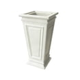 thumbnail image 1 of Algreen Covington Planter, Self-Watering Planter, Tall Square Taper, 27-In. Height by 14-In., White, 1 of 7