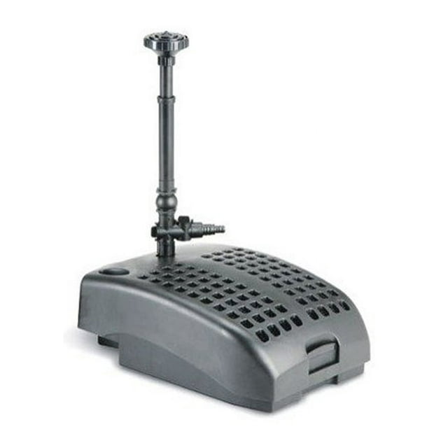 Algreen CrystalFlo All-In-One Pond Filter System, 400 GPH Pond Pump and Fountain Head Kit
