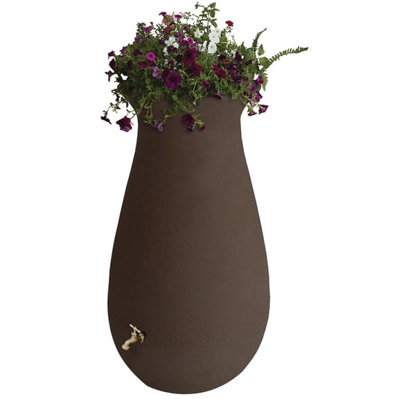 Rain Barrel 65gal Brownstn Eco