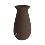 Algreen EcoCascata Rain Barrel, 65 Gallon, Brownstone Resin