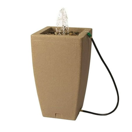 Algreen Madison ALG-84231 49 Gallon Rain Water Collection Barrel and Fountain