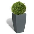 thumbnail image 1 of Algreen Madison Planter, 20-In, by 35-In Height, With Planter Insert, Charcoalstone, 1 of 2
