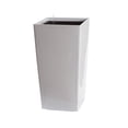 thumbnail image 1 of Algreen Modena 30-In. Square Taper Planter, Self-Watering, Glossy White, 1 of 6