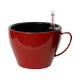thumbnail image 1 of Algreen Modena Cappuccino Planter, 7-In Cup Planter, Glossy Red, 1 of 2