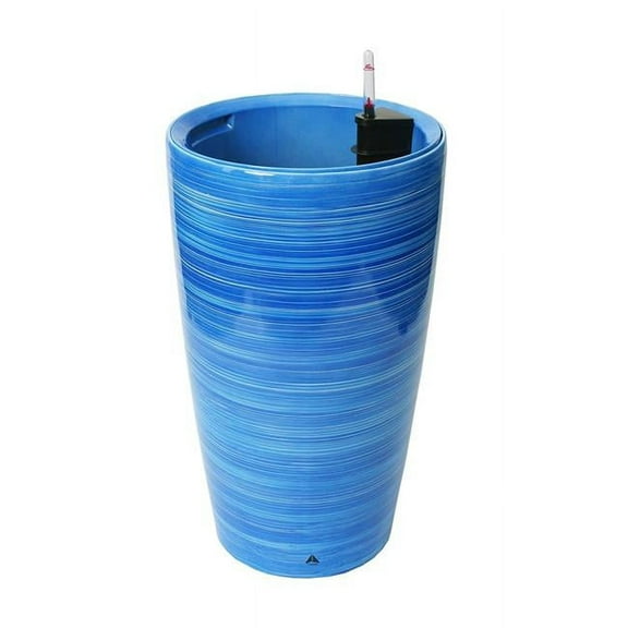 Algreen 22704 22 in. dia. Self Watering Round Modena, Blue Sky