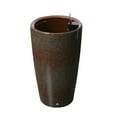 thumbnail image 1 of Algreen Modena Planter, 22-In. Round Taper Planter, Self-Watering, Brown Granite, 1 of 2