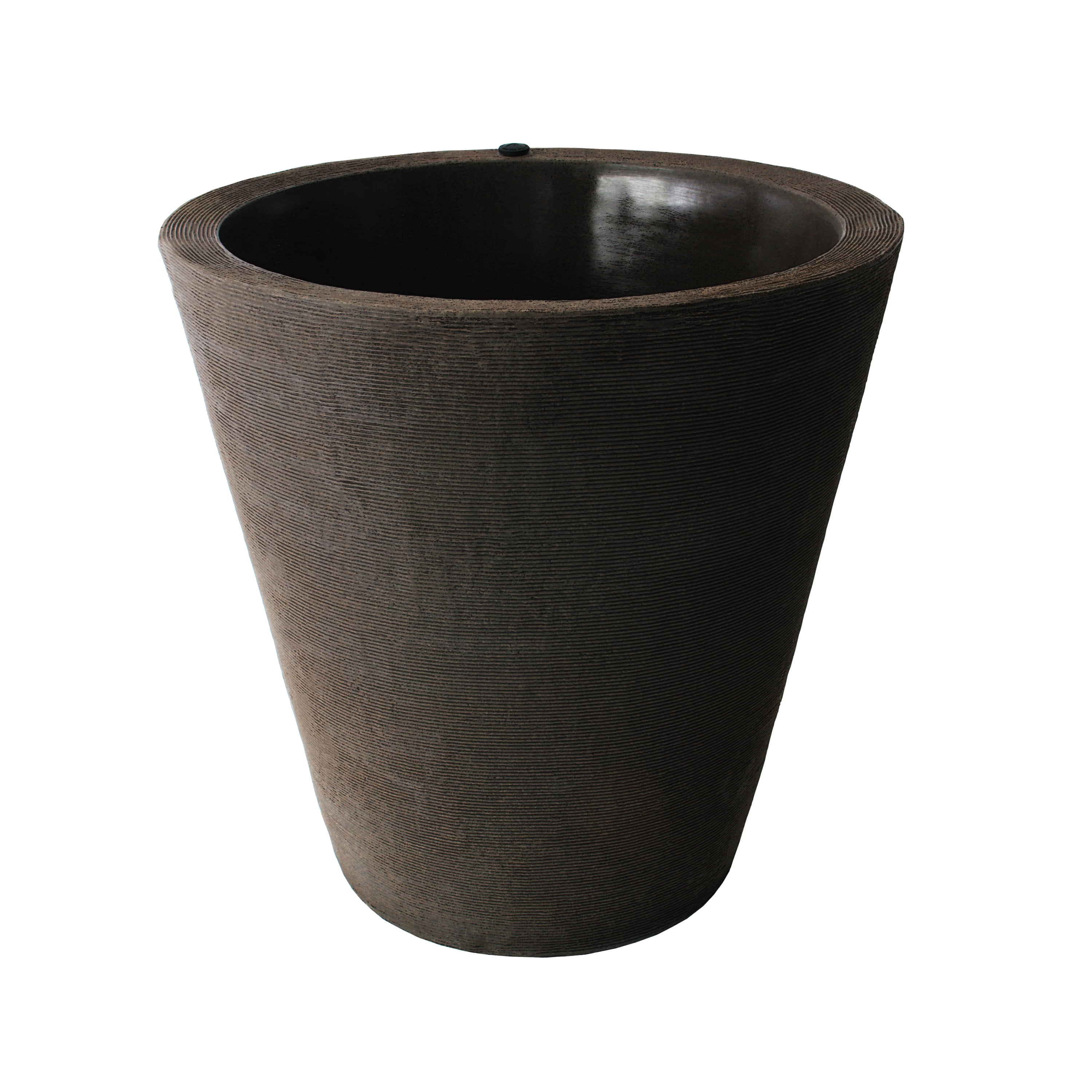 Algreen Olympus 20" Self-Watering Planter, Brownstone Resin