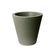 Algreen Olympus Planter, Self-Watering Planter, 20.5-In. Height by 20-In., Coarse Ribbed Texture, Warm Gray