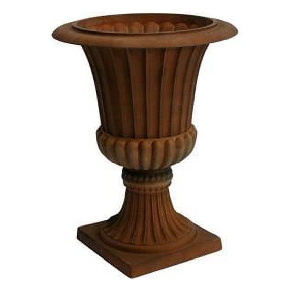 algreen acerra planter, urn planter 16.25-in. diameter by 21.25-in. h, concrete