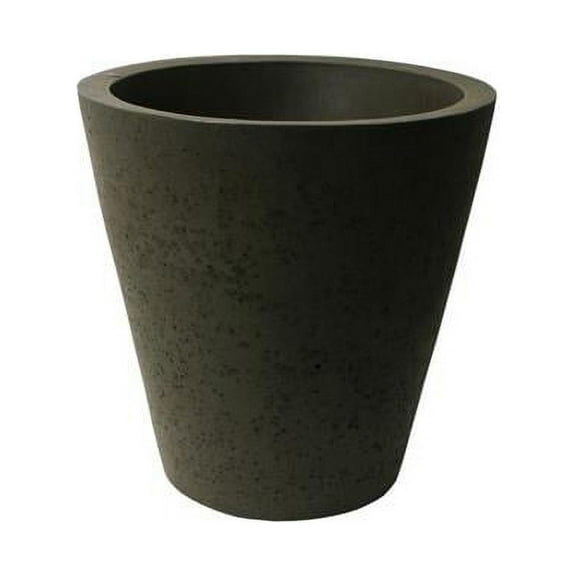 Algreen Products 89316 16.5 x 16 in. Crete Self Watering Planter - Concrete Texture - Brownstone