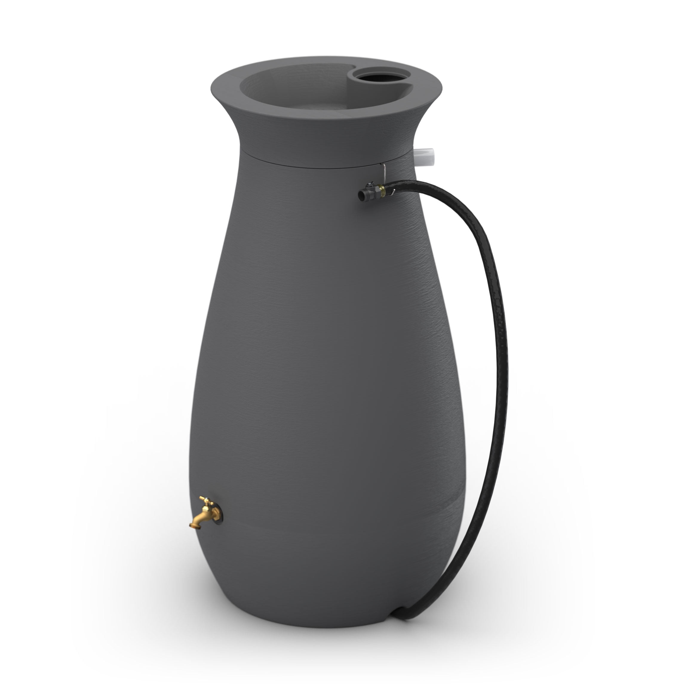 Algreen Products Cascata 65 gal Brown Roto Molded Plastic Rain Barrel, Double Walled Design