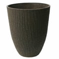 thumbnail image 1 of Algreen Products 24139 15.5 x 18 in. Valencia Planter with Tree Bark Texture - Brown Bark, 1 of 2