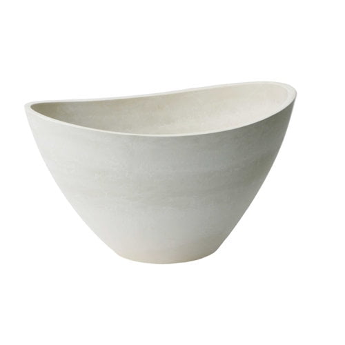 Algreen Valencia Wave Bowl Stone Pot Planter