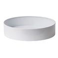 thumbnail image 1 of Algreen Stainless Steel Planter, Round Indoor Planter 14-In. by 3-In. Height, White, 1 of 4