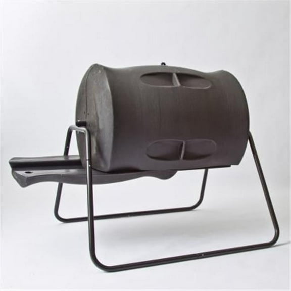 Algreen Tumbling Composter, Dual Batch, with Powder Coated Stand, Brownstone