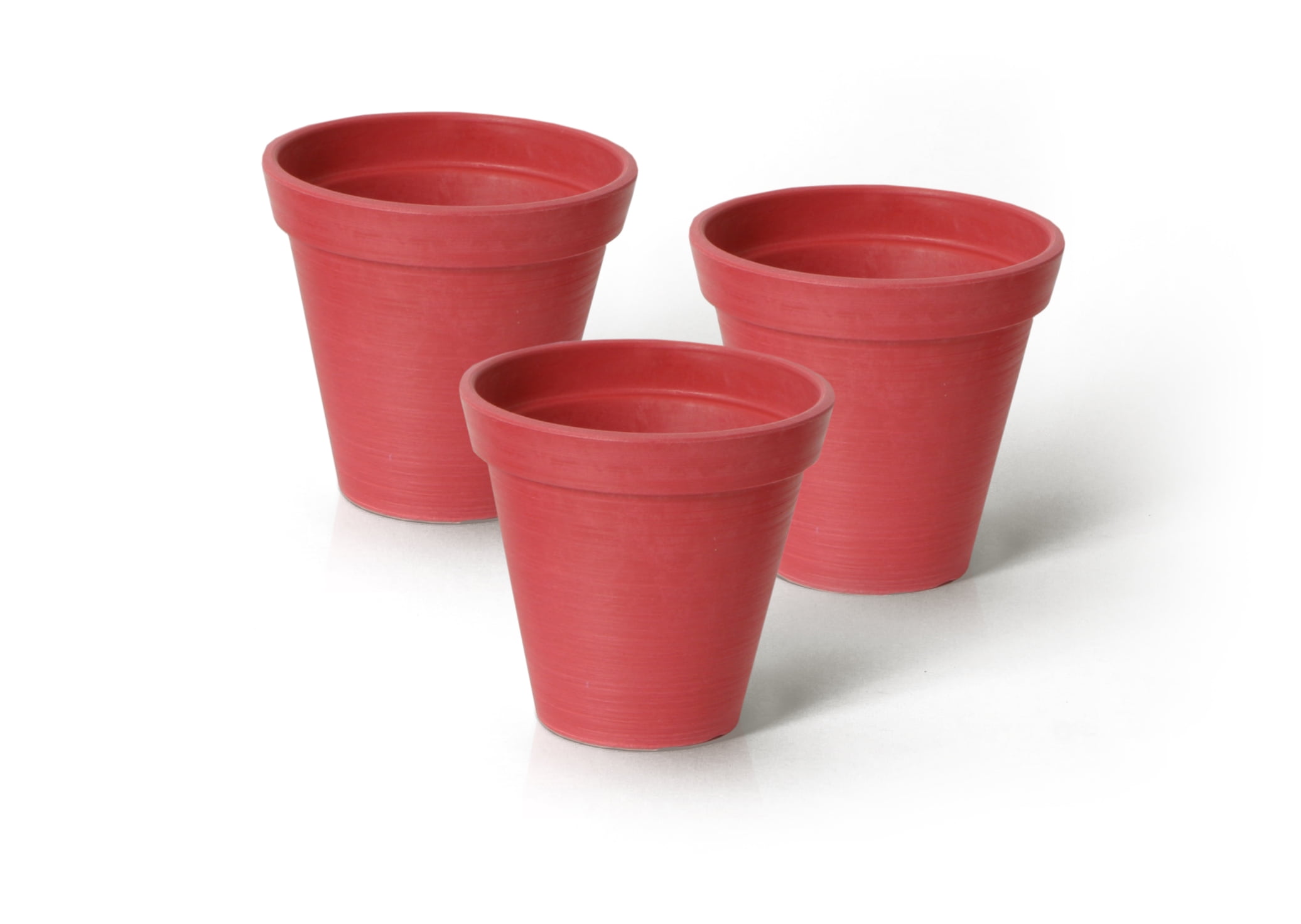 Algreen Valencia Planter, Round Banded Planter, 4.25-In. Diameter by 4-In.H, Spun Black, 3 pack Algreen Valencia Planter, Round Banded Planter, 4.25-In. Diameter by 4-In.H, Spun Black, 3 pack