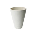 thumbnail image 1 of algreen 16429 round taper ribbed planter, white, 1 of 2