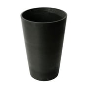 Algreen Products 16330 12 x 18 in. Valencia Round Taper Planter - Spun Black