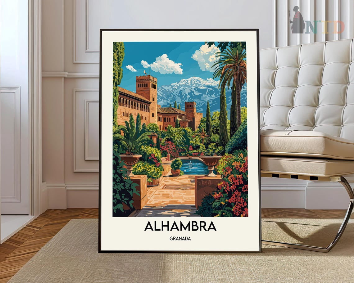 alhambra-poster-spain-travel-print-spanish-decor-europe-travel