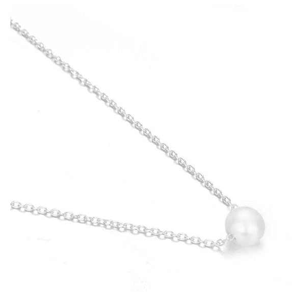 Ali – 18K Gold Plated Minimalist Floating Freshwater Cultured Pearl Pendant Necklace | A Unique Gift For Your Friend and Family