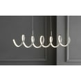 thumbnail image 1 of JONATHAN Y Ali 31" Dimmable Adjustable Integrated LED Metal Linear Pendant, Chrome, 1 of 8