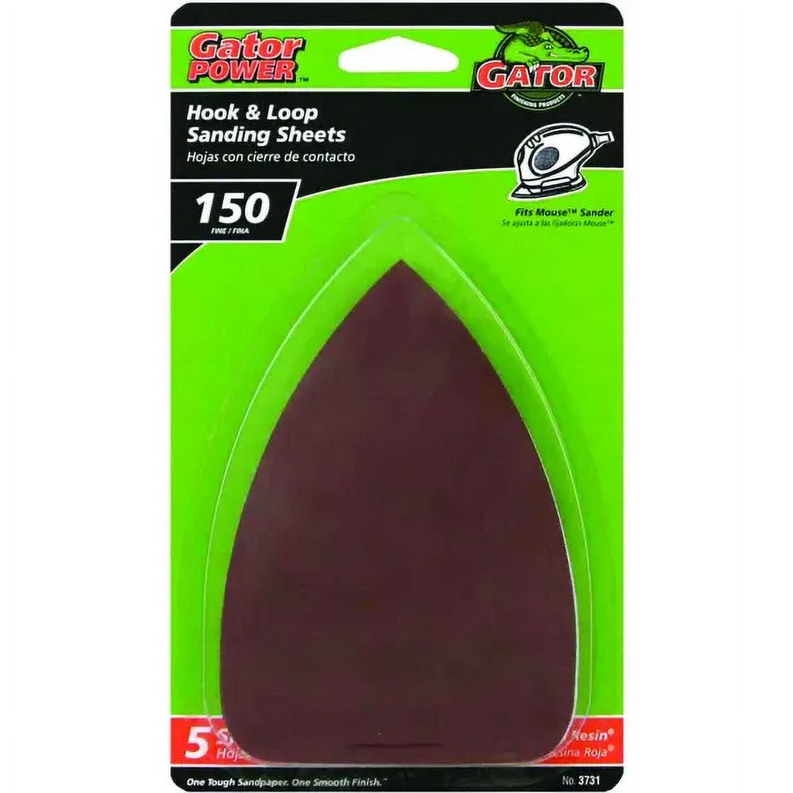 Ali 3731 Gator 3 1/2 By 5 Inch Mouse Sander Detail Sanding Sheets Hook ...