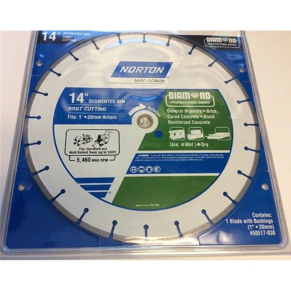 Ali Industries 241446 14 in. Segmented Rim Diamond Saw Blade