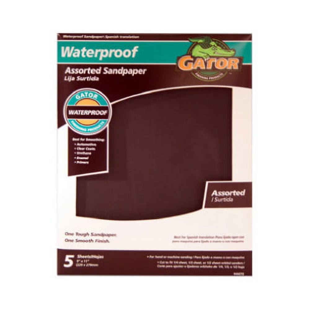 Ali Industries 4475 4pk9x11 Assorted Sandpaper