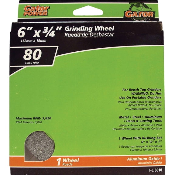Ali Industries Arbor Grit Thick Grind Wheel 6010