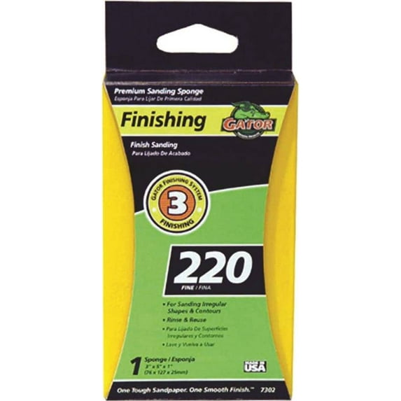Ali Industries 7302 3x5x1 220grit Sanding Sponge