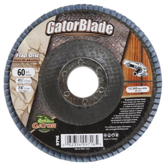 Ali Industries 9716-1 4.5 in. 60 Grit Flap Disc