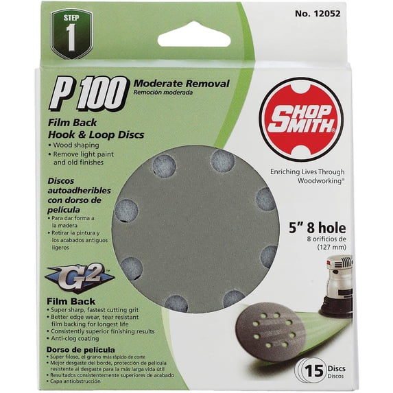 Ali Industries Gator 5 In. Hook & Loop Vented Sanding Disc - Pack of 6 ...