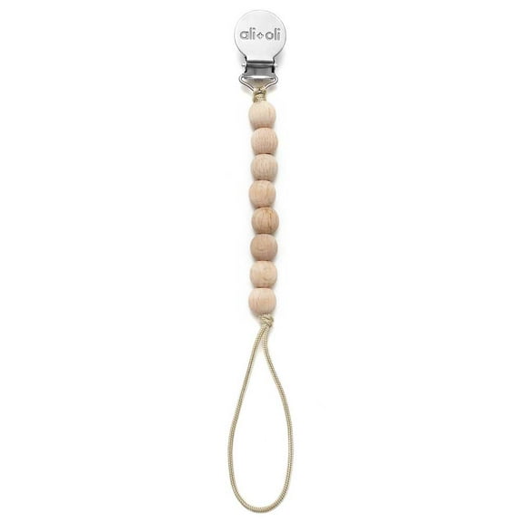 Ali+Oli Pacifier Clip (Wood)