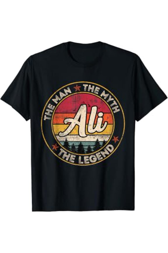 Ali The Man The Myth The Legend Custom Name Tee