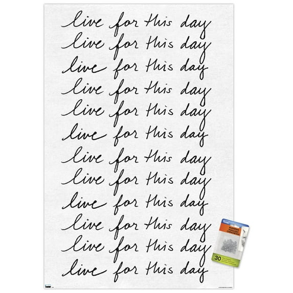 Ali Zoe - Live for This Day Wall Poster with Pushpins, 22.375" x 34"