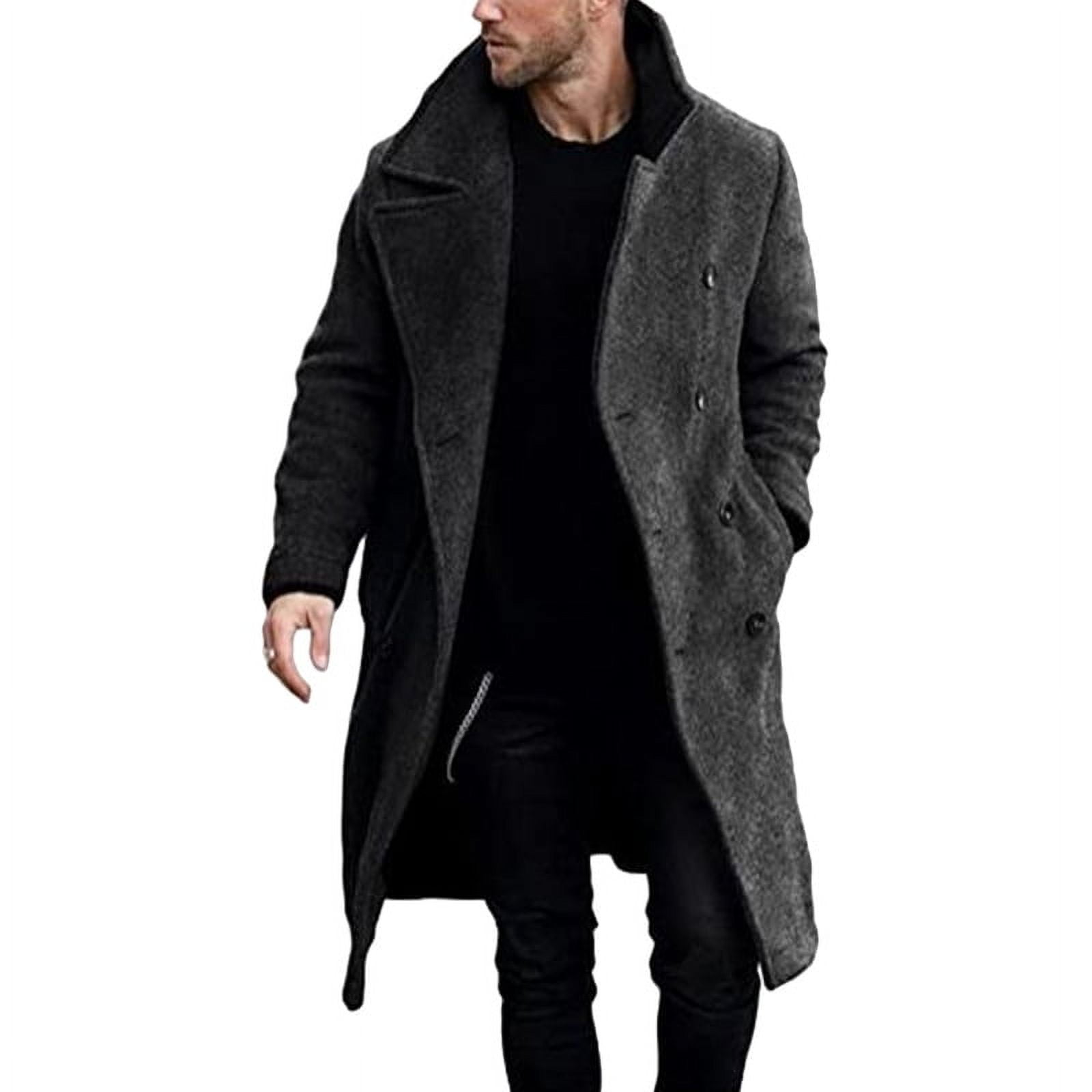 AliExpress in Stock New 2023 Independent station woolen coat men‘s