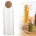 thumbnail image 1 of Alialene Glass Jars with Cork Lids Coffee Tea Sugar Canisters High Borosilicate Stylish Cork Glass Jar for Dry Storage Kitchen Organisation 1500ml, 1 of 4