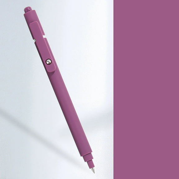 Alialene Retractable Pen,11 Color Gel Pen Set Advanced Saturation Color 0.5Mm Bullet Pen for Smooth and Continuous Ink Writing and Study Notebook and Note Taking Color Gel Pen 1Ml Mist purple