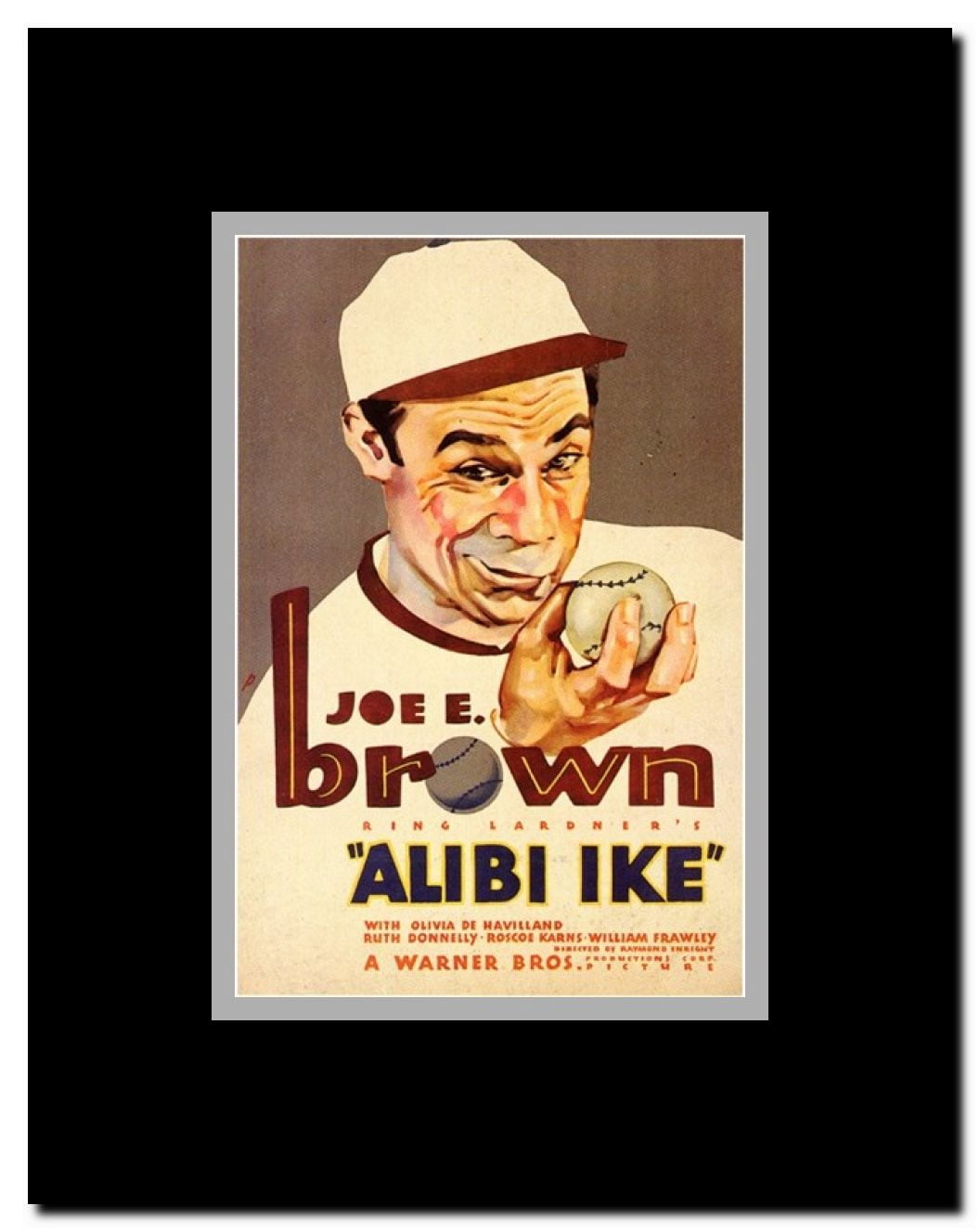 Alibi Ike Framed Movie Poster