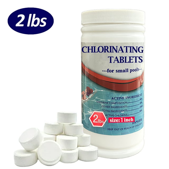 Alicacho 2 lbs Chlorine Tablets for Swimming Pool and Spas Use 1 inch Chlorinating Tablets