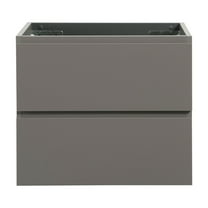 Alice 24" Wall Mounted Floating Bathroom Vanity in Gray without Basin