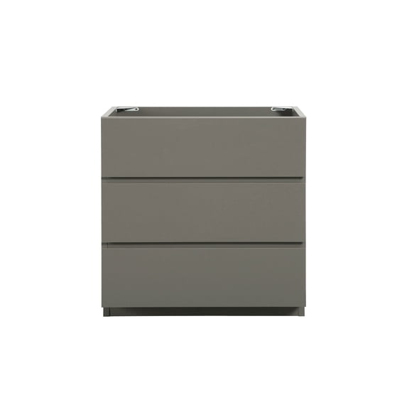 Alice 30" Freestanding Bathroom Vanity in Gray without Basin