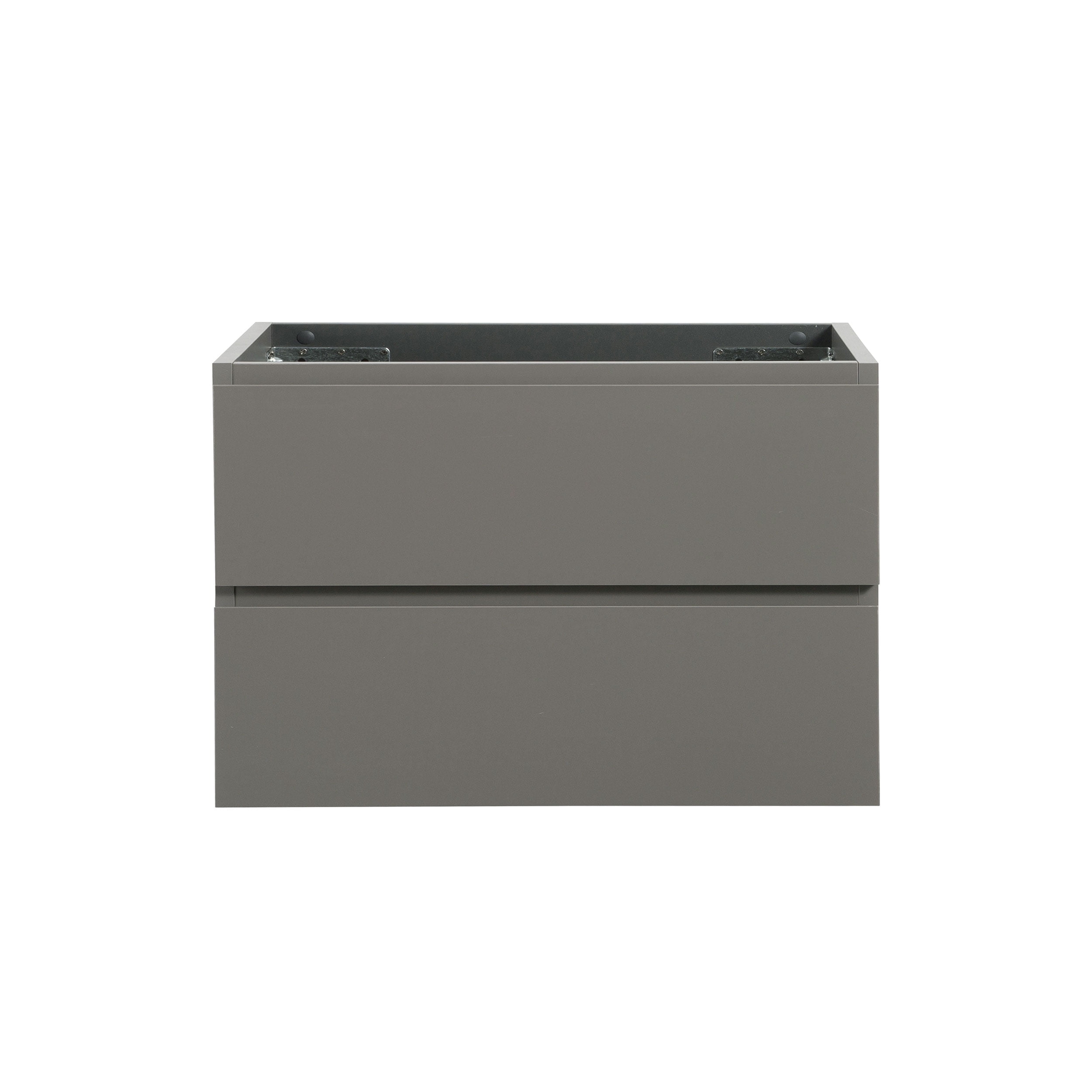 30-Inch Gray MDF Floating Bathroom Vanity with Soft Close Drawers